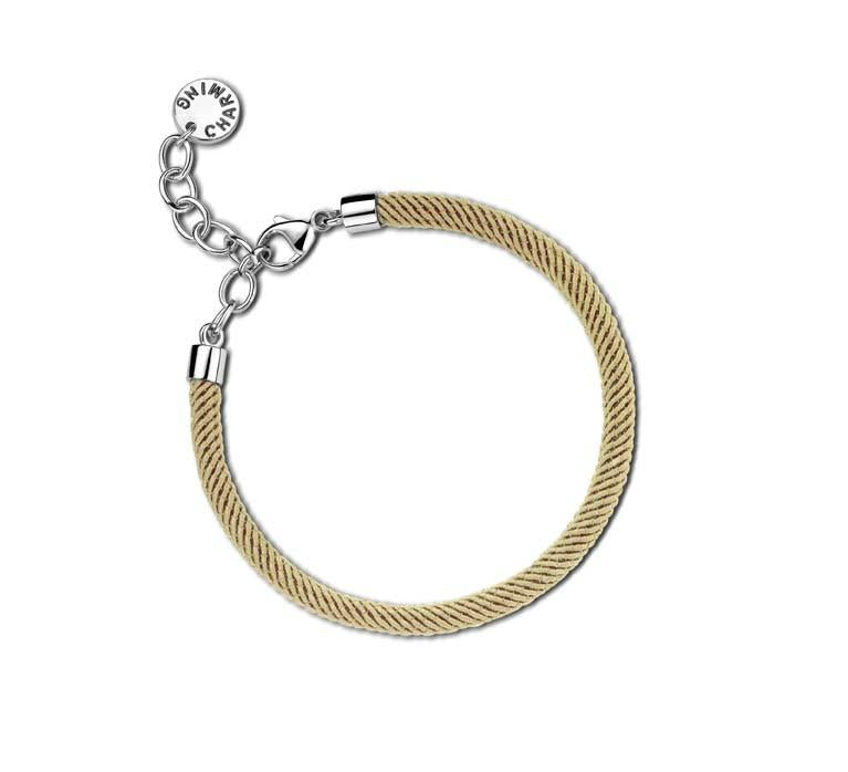 Silver on sale cord bracelet