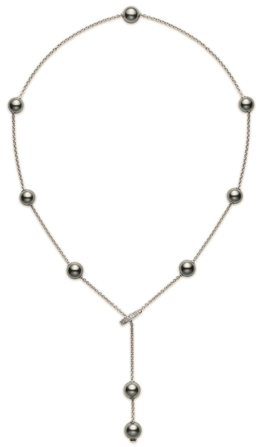 Mikimoto black pearl necklace clearance