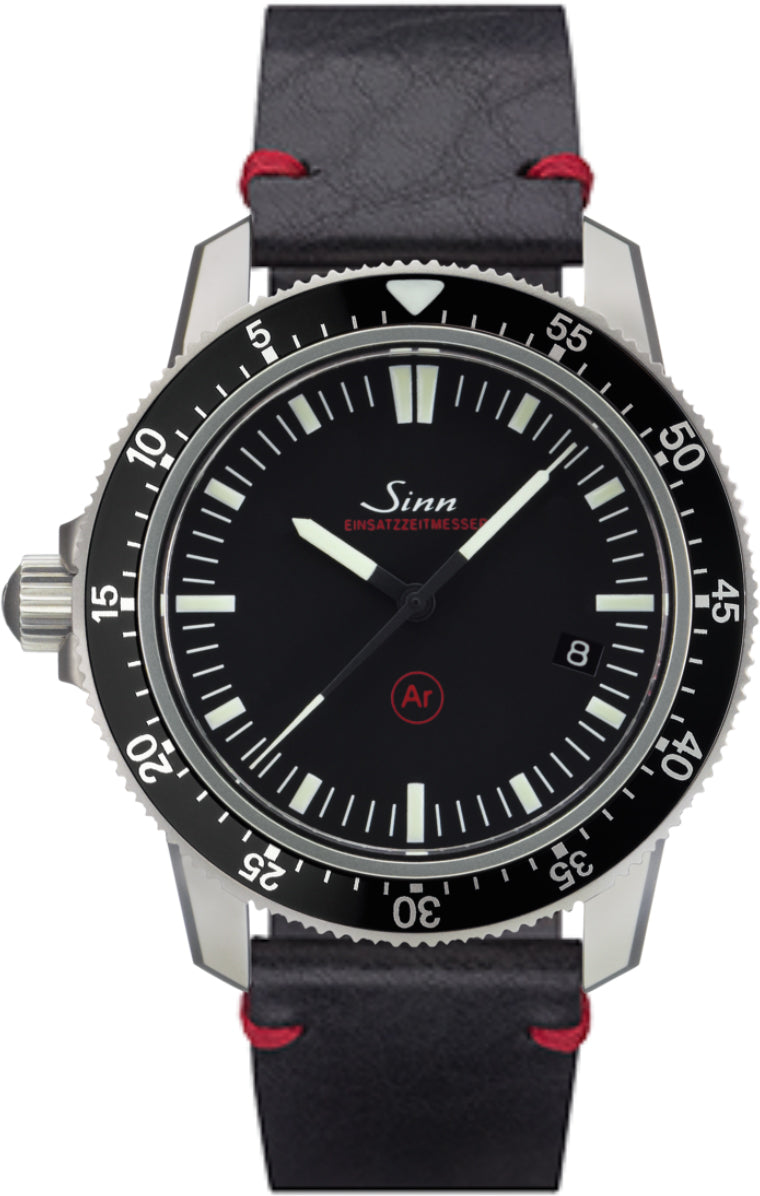 Sinn EZM 3F Vintage Black With Red Seam 703.010 Vintage Black With Red Seam C W Sellors Fine Jewellery