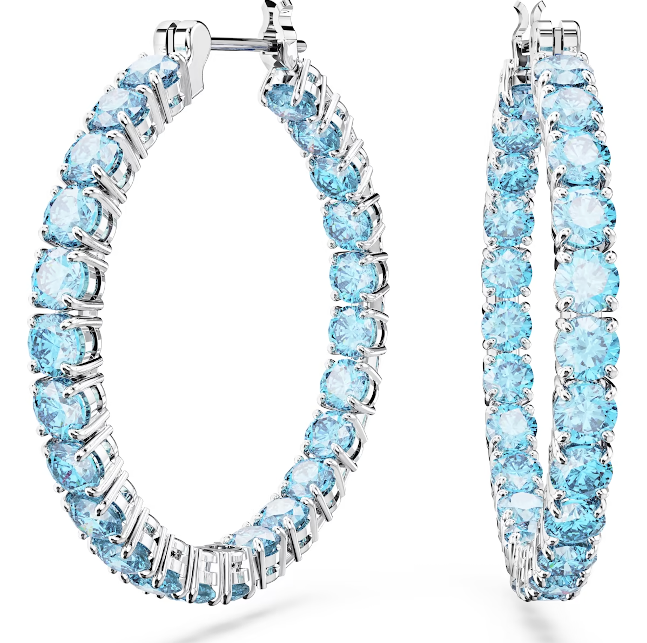 Swarovski crystal 2025 hoop earrings