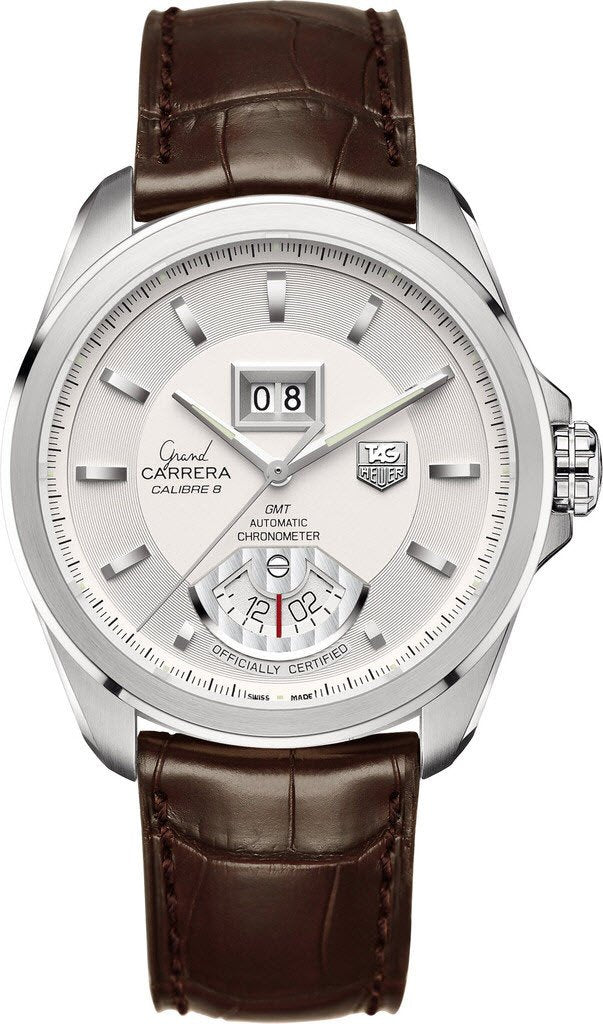 TAG Heuer Watch Grand Carrera GMT Grande Date Calibre 8 WAV5112.FC6231 C W Sellors Luxury Watches