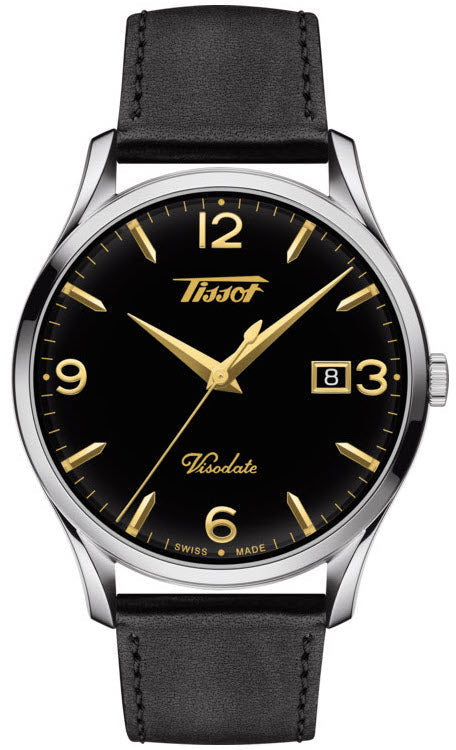 Tissot Watch Heritage Visodate Quartz D T1184101605701 C W Sellors Luxury Watches