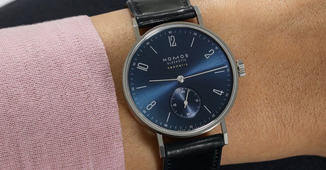 Reviewing the NOMOS Tangente neomatik Blue Gold Watch