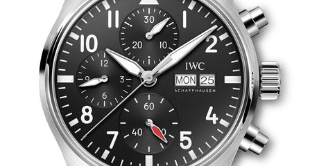 IWC Adds Black Dial to its Pilot’s Chronograph 41 Watch