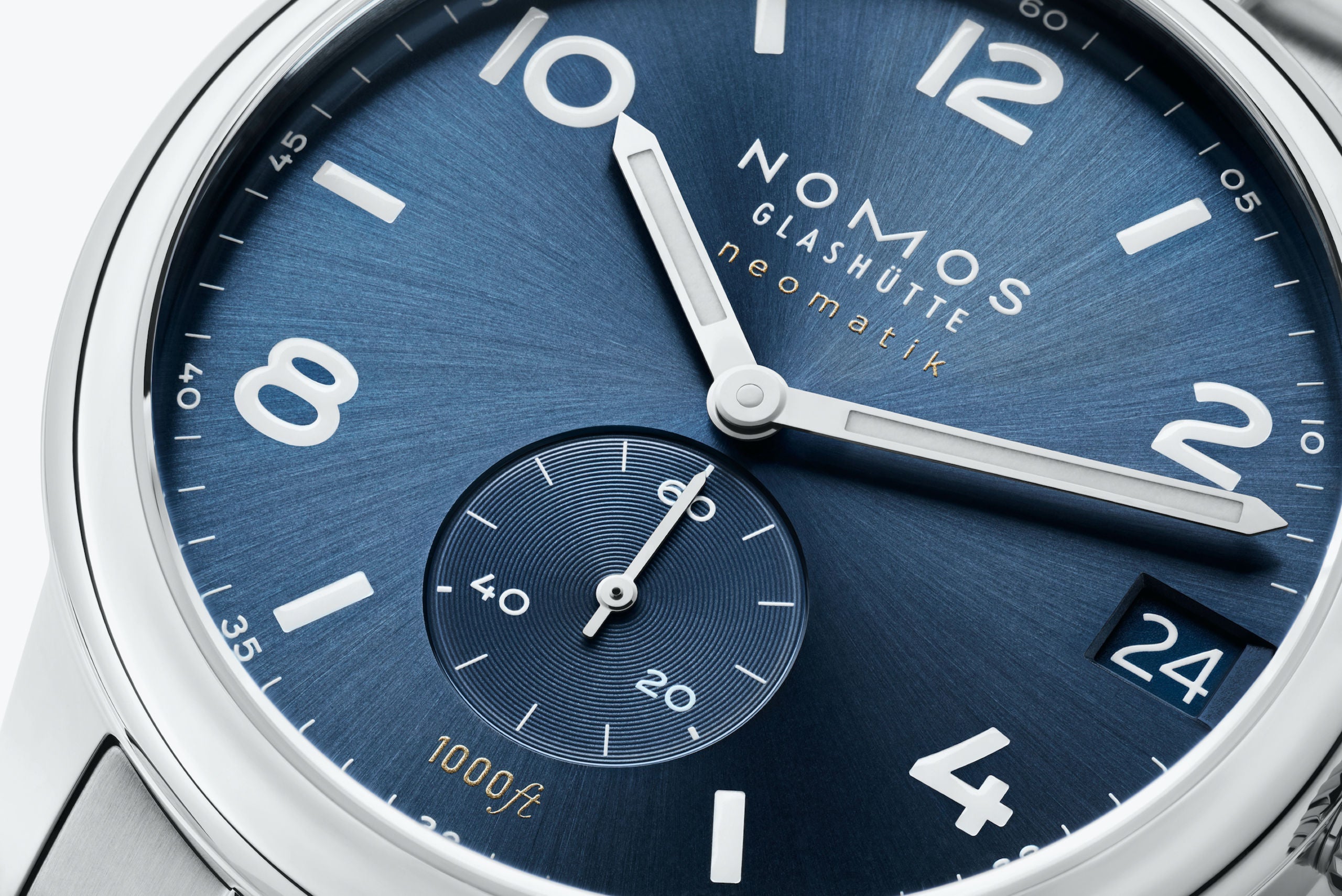 Nomos Glashutte Club Sport Neomatik 42 Date Blue Sport Bracelet 782 SPORT BRACELET C W Sellors Fine Jewellery