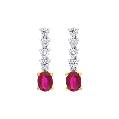 Featured Ruby Wedding Anniversary Earrings image