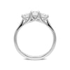 18ct White Gold 1.00ct Diamond Brilliant Cut Trilogy Ring. R1137.