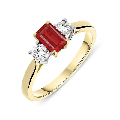 Featured Rectangular Diamond Rings image