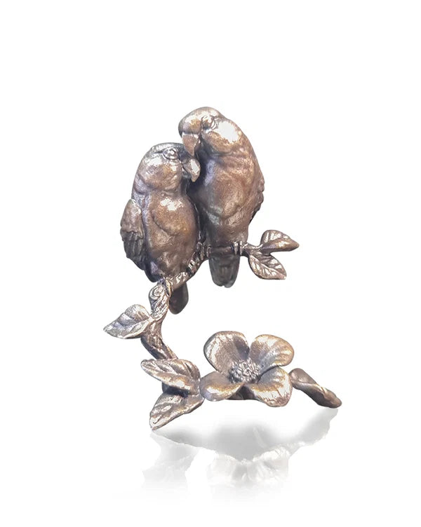 Art In Bronze Lovebirds Figurine, view 1