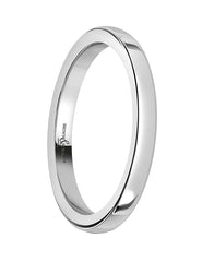 9ct White Gold 2mm Classic Court Wedding Ring, view 2