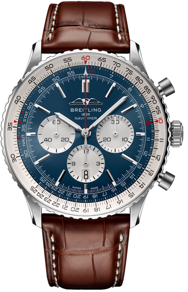 Breitling blue face watch on sale