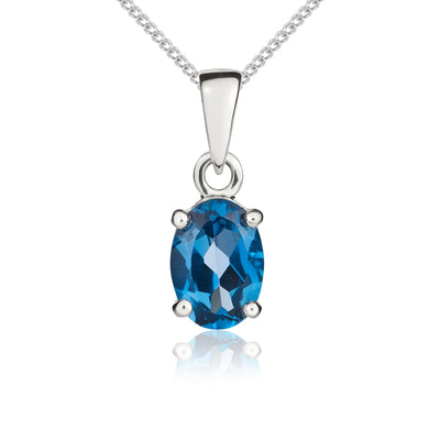 Featured Blue Topaz Necklace Sale image