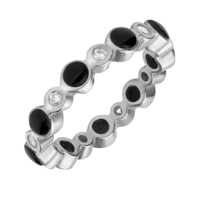 Featured Whitby Jet Eternity Rings image