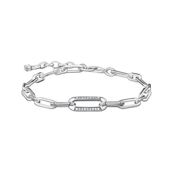 Thomas Sabo Charm Club Sterling Silver Snowflake White Stones Ring D