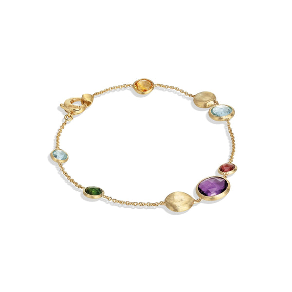 Marco Bicego Jaipur 18ct Yellow Gold Mixed Stone Bracelet, BB1485 MIX01