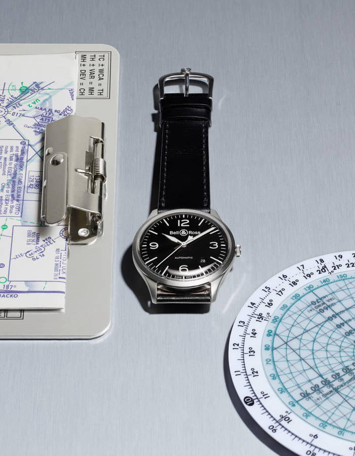 Bell Ross Watch Vintage BR V1 92 Black Steel BRV192 BL ST SCA C W Sellors Luxury Watches