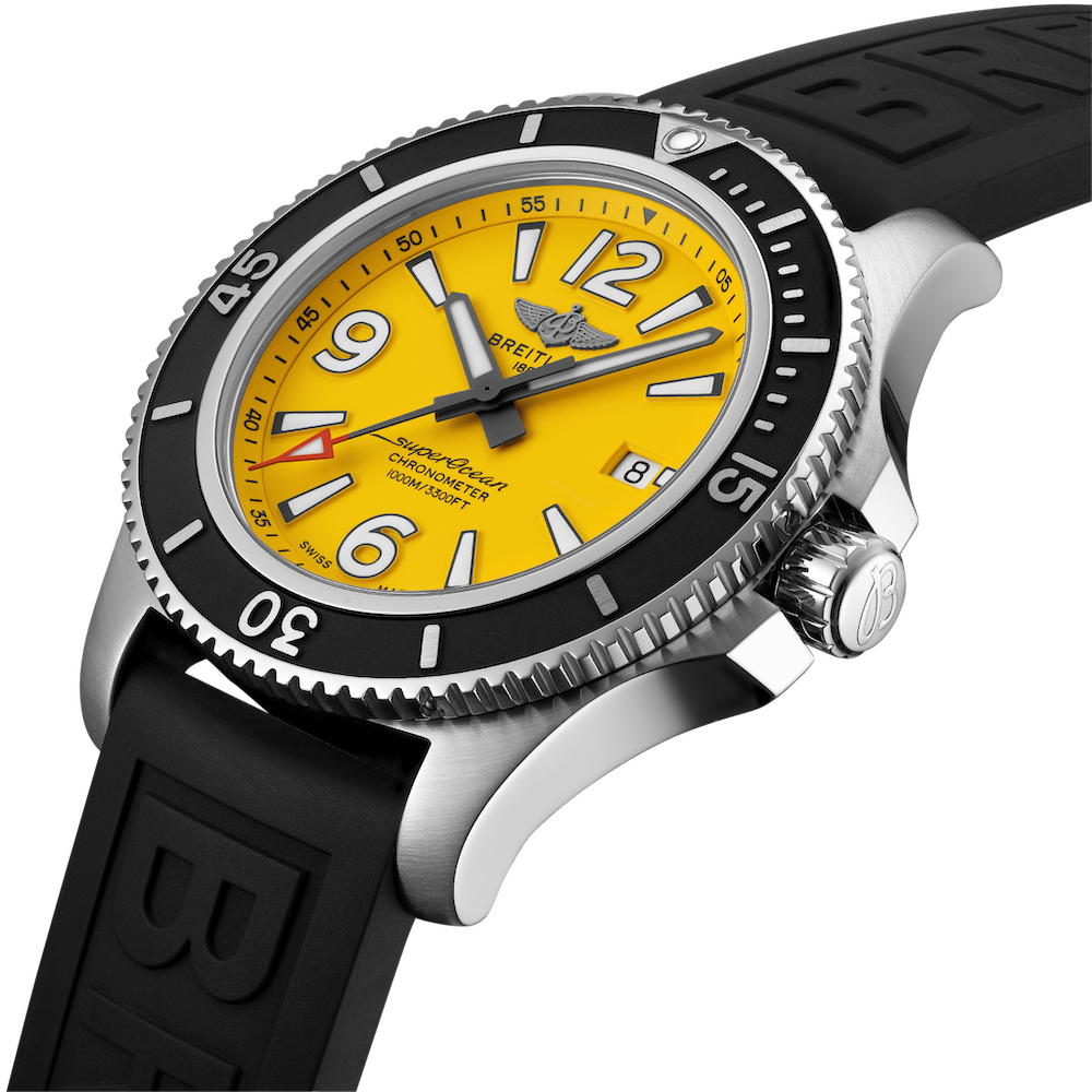 Breitling superocean yellow best sale
