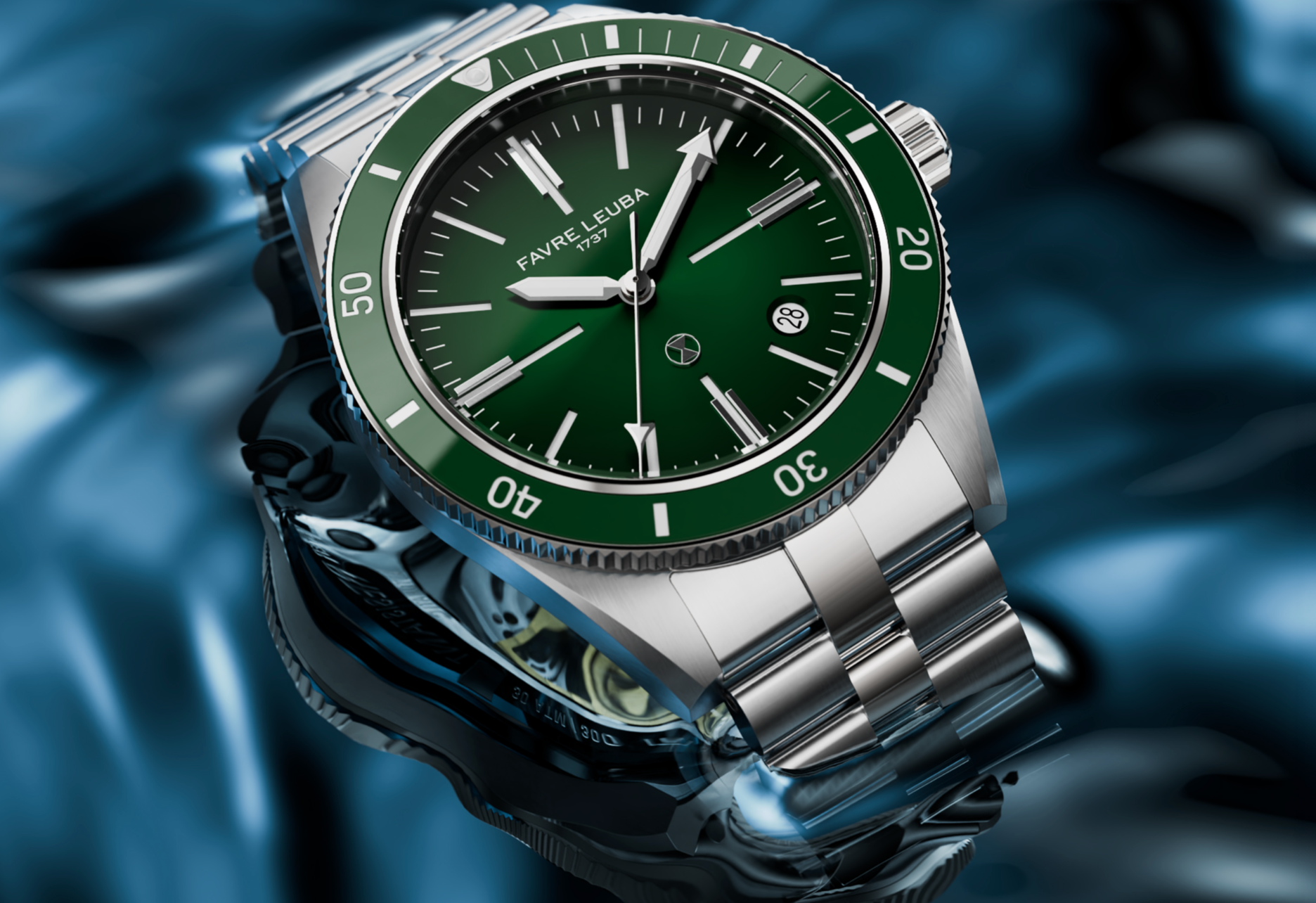 Favre Leuba Deep Blue Renaissance Watch C W - Main Image