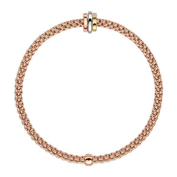 Fope Flex'it Prima 18ct Rose Gold Bracelet, 744B.