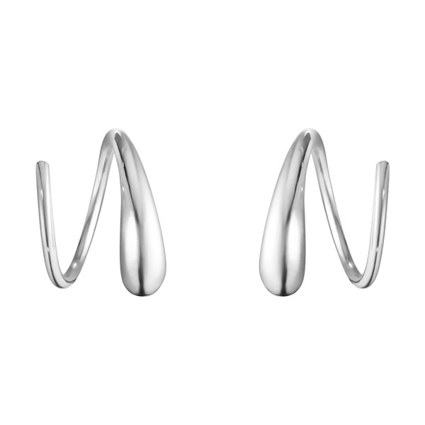 Georg Jensen Mercy Sterling Silver Swirl Earrings, 10015148.