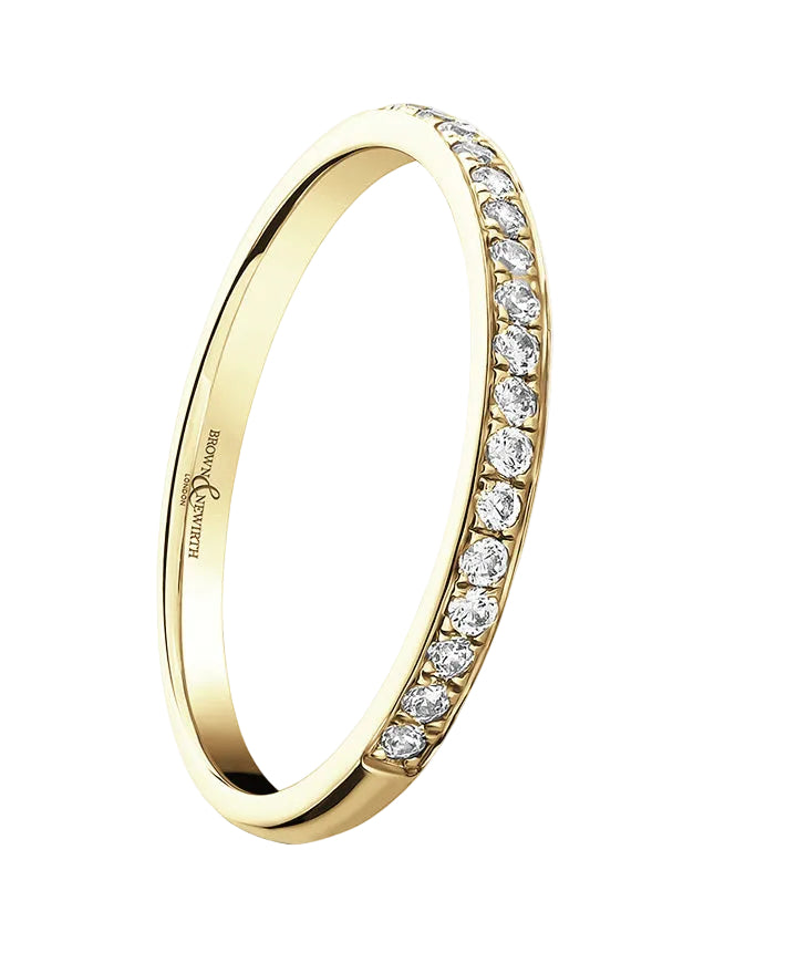 18ct Yellow Gold Diamond 0.15ct Eternity Ring, view 1