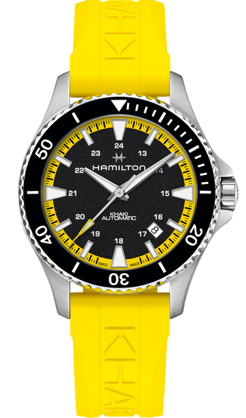 Hamilton Watch Khaki Navy Scuba Auto Acid Yellow H82395332
