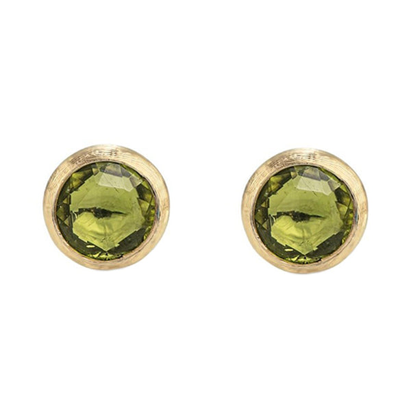 Marco Bicego Jaipur 18ct Yellow Gold Peridot Stud Earrings, OB957 PR01.