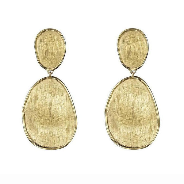 Marco Bicego Lunaria 18ct Yellow Gold Drop Earrings, OB1348.