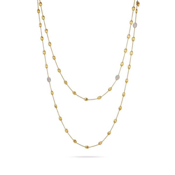 Marco Bicego Siviglia 18ct Yellow Gold 0.60ct Diamond Necklace CB1843 B