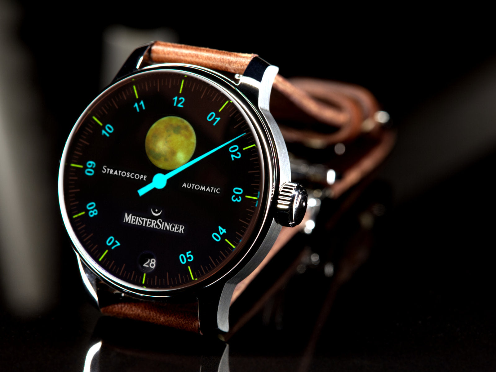 MeisterSinger Stratoscope Golden Moon ST982G SVSL02 C W Sellors Fine Jewellery
