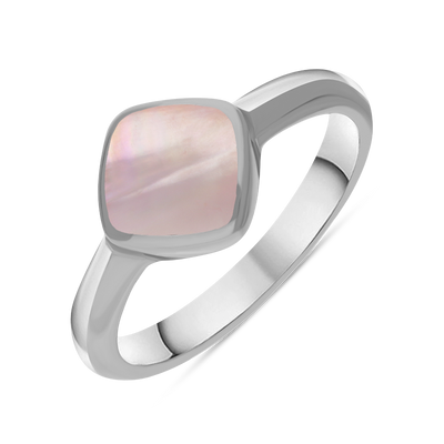 Featured Pink Mother of Pearl Rings image