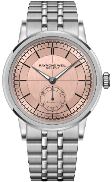 Raymond Weil Millesime Automatic Small Seconds Salmon Dial