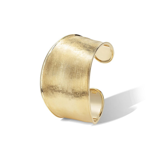 Marco Bicego Lunaria 18ct Yellow Gold Wide Cuff Bangle, SB79 Y.