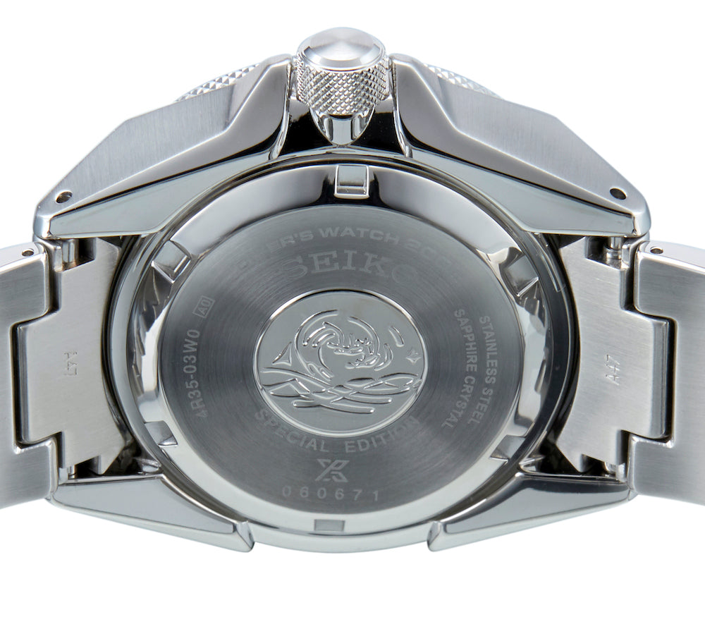 The Ocean Seiko Samurai Caseback Seiko Prospex Save The Ocean King