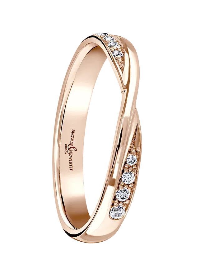 18ct Rose Gold Lab Grown Diamond 0.7ct Eternity Ring, view 1
