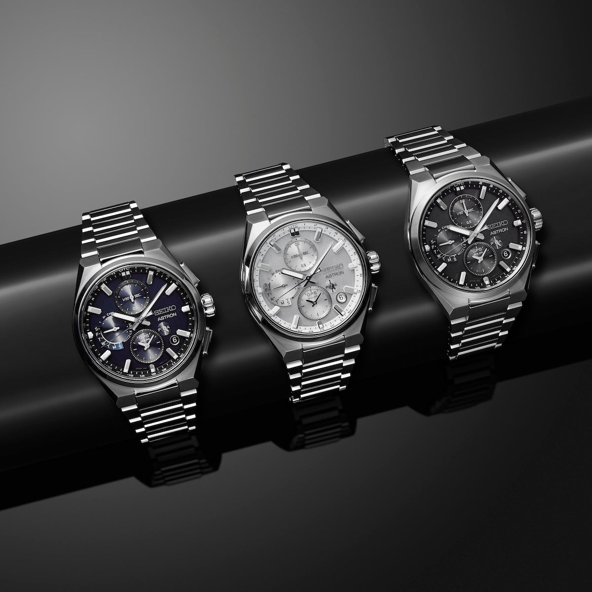Seiko Astron GPS Solar Dual Time Chronograph Watch SSH163J1 | C W