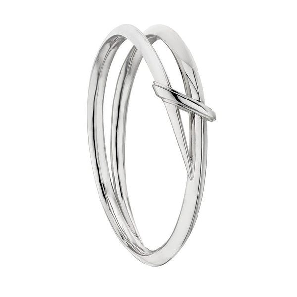 Shaun Leane Sabre Deco Sterling Silver Twist Bangle, SA087.SSNABZ.