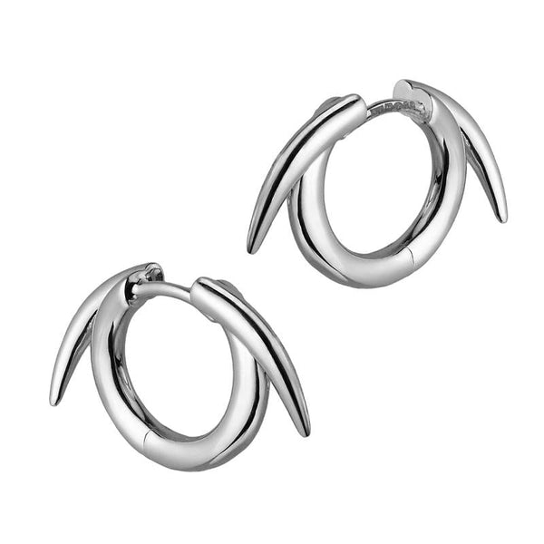 Shaun Leane Sabre Sterling Silver Thorn Hoop Earrings, SA018.SSNAEOS.