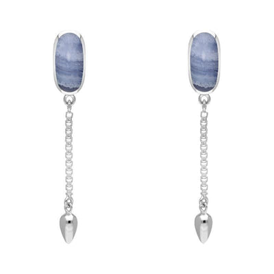 Featured Blue Lace Agate Earrings image