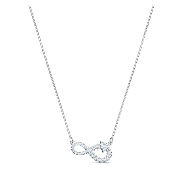 Swarovski Infinity Crystal White Rhodium Plated Necklace 5520576