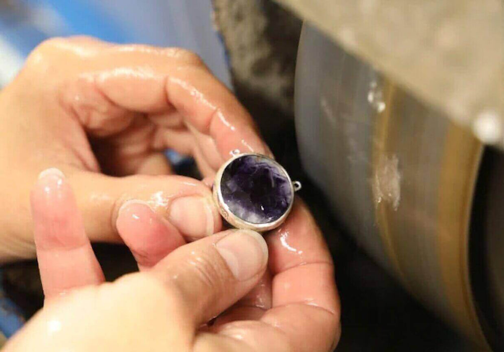 Ring being manufactured in the C W Sellors workshop