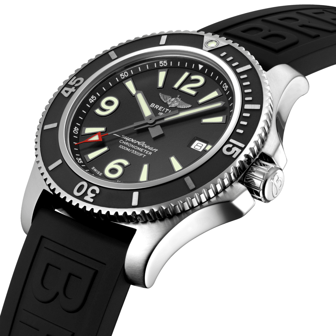 Breitling Watch Superocean Automatic 44 Black Diver Pro III Tang Type A17367D71B1S1 C W Sellors Luxury Watches