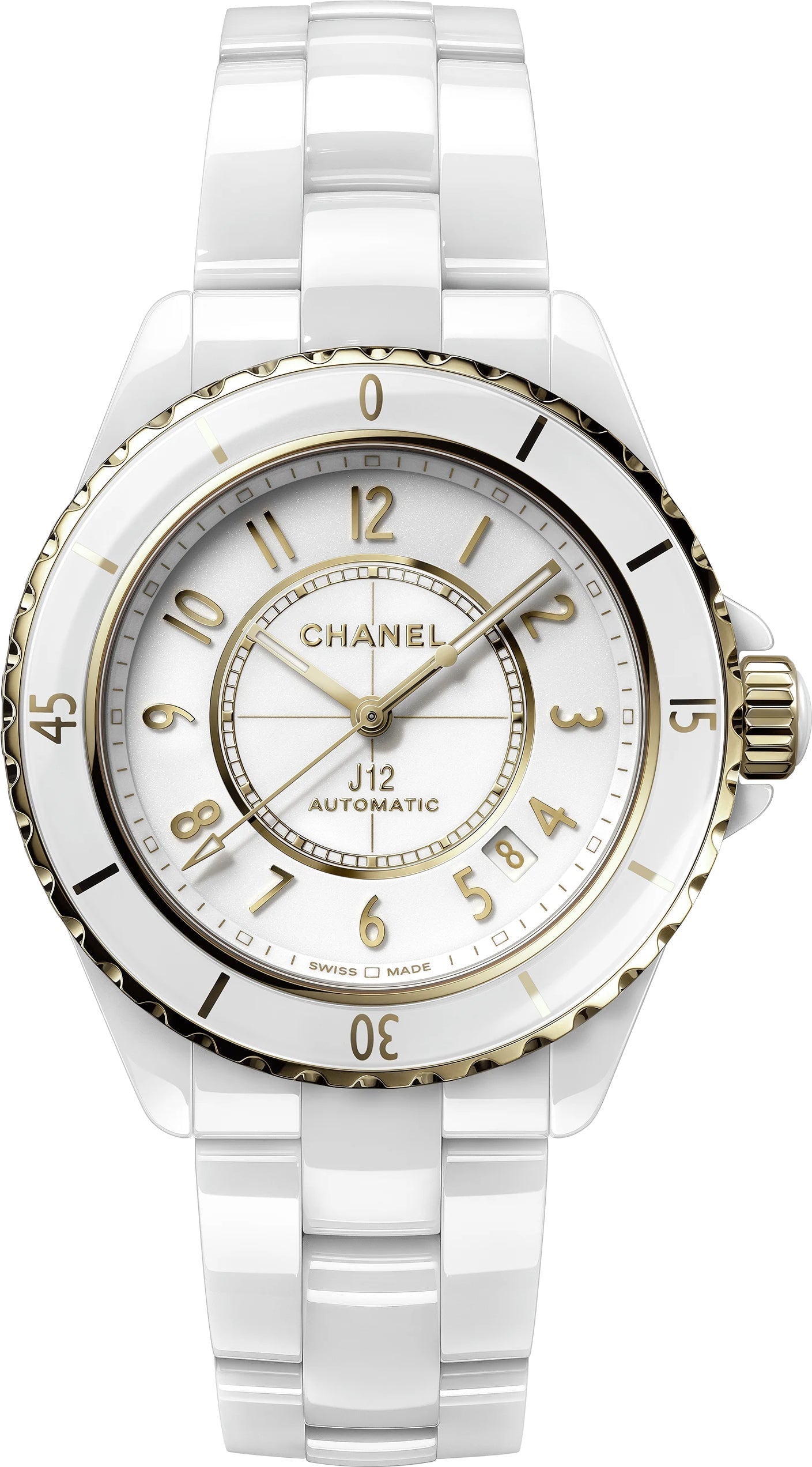Chanel J12 Diamonds Black Ceramic 33 - H5701 At the best price