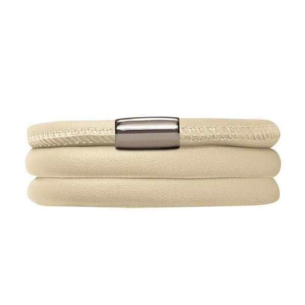 Endless Jewellery Bracelet Leather Triple Nude-Beige 60cm 12112-60
