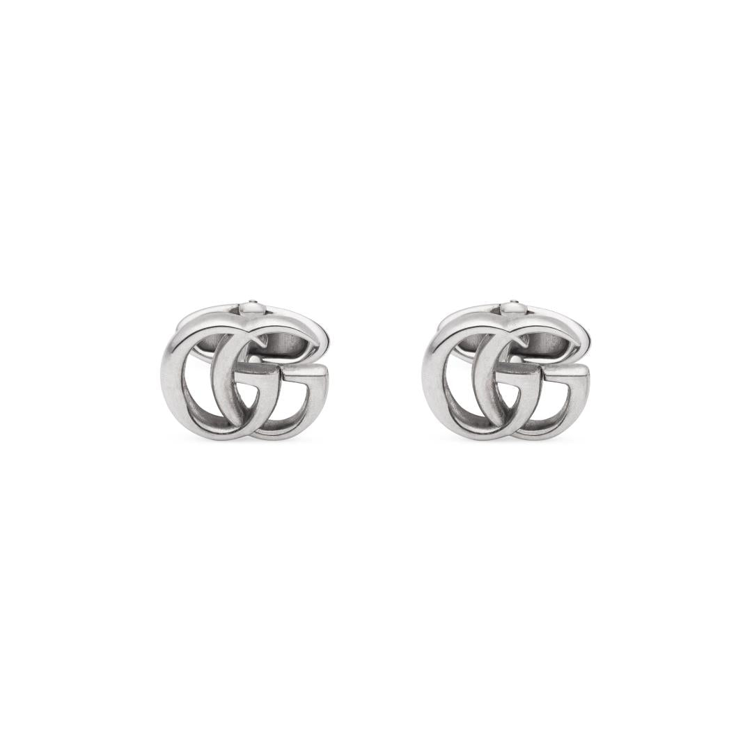 Gucci GG Marmont Sterling Silver Double G Cufflinks YBE577299001 C W Sellors Fine Jewellery