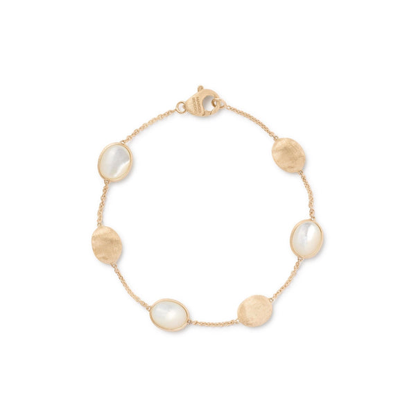 Marco Bicego Siviglia 18ct Yellow Gold Mother of Pearl Bracelet BB2652 MPW