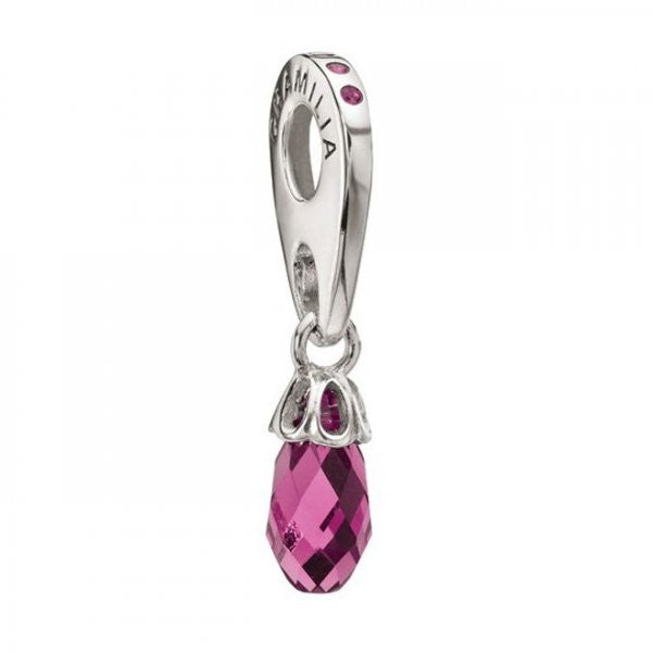 Chamilia Charm Briolette Drop Fuchsia 2025-0797