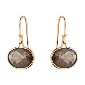 Georg Jensen Savannah 18ct Rose Gold Smokey Quartz Earrings 10003213 C W Sellors Fine Jewellery