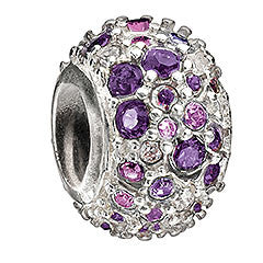 Chamilia Charm Jewelled Kaleidoscope Purple JC-6C
