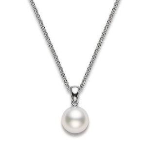 Mikimoto 18ct White Gold 10mm White A+ South Sea Pearl Necklace, PPS 1002N W.